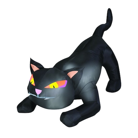 Gemmy AIRBLOWN BLACK CAT 4ft 64911